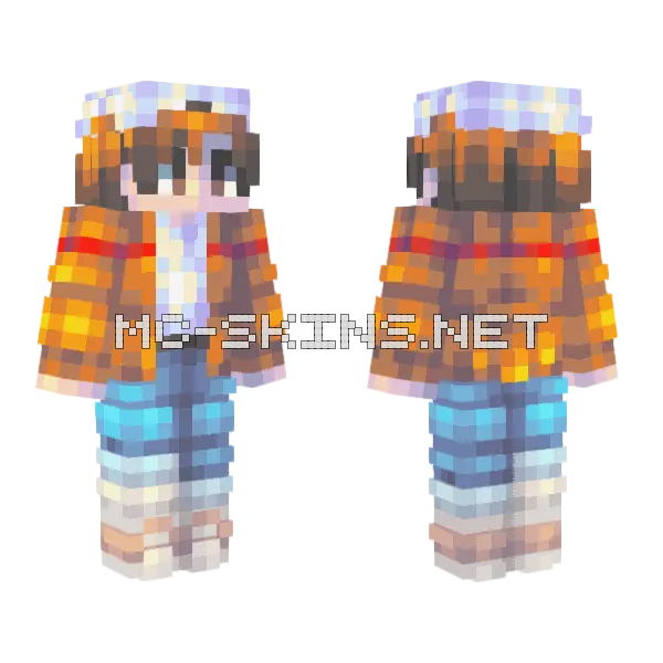 War Against Myself Minecraft skin, front and back