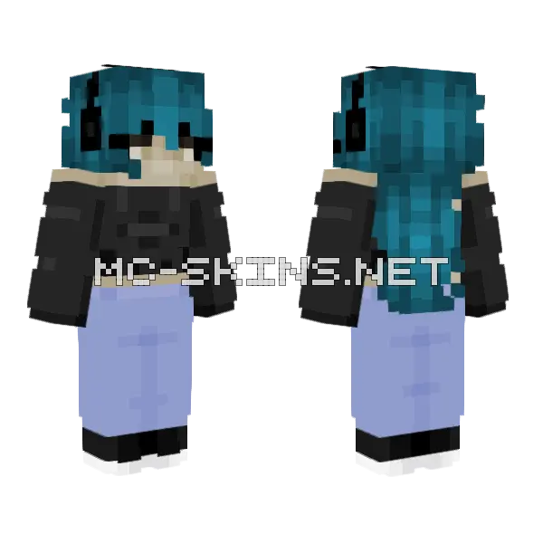Warden Willow Mobs Minecraft skin, front and back