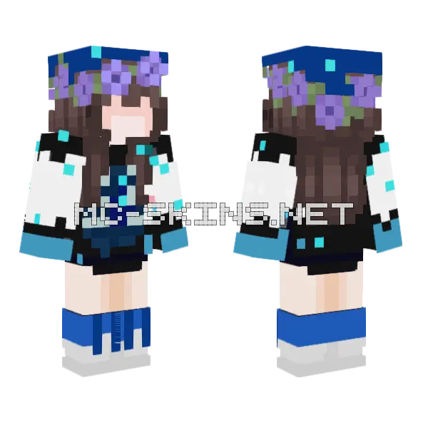 Wardiana Minecraft skin, front and back