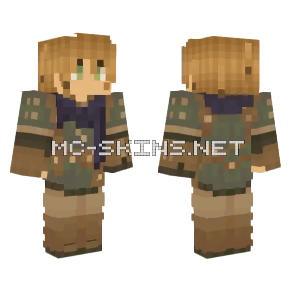 Warmth 5 Minecraft skin, front and back
