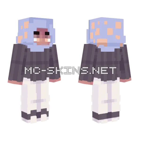 Warped Forest Elven Minecraft skin, front and back