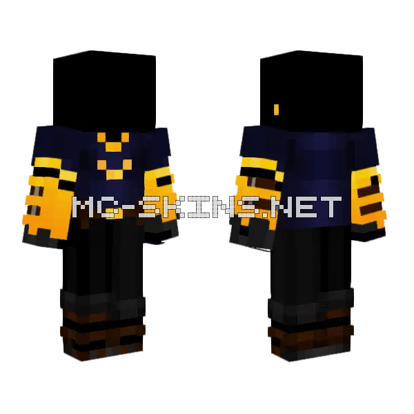 Warrior Outfit Part 1 Body Minecraft skin, front and back