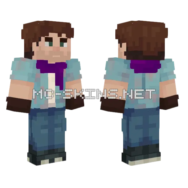 Warrior V4 Minecraft skin, front and back