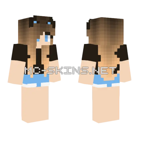 Warriors Fans Unite Minecraft skin, front and back