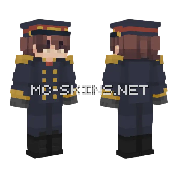 Warrrrr Uniform Minecraft skin, front and back