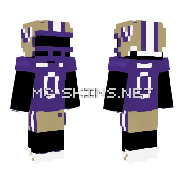 Washington Minecraft skin, front and back