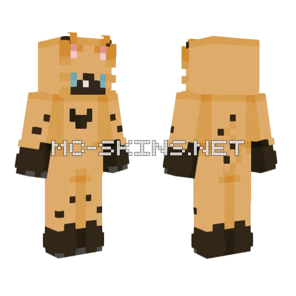 Waspheart WC OC Minecraft skin, front and back