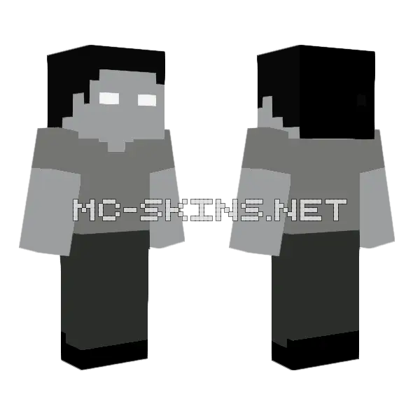 Watcher Fixed Minecraft skin, front and back