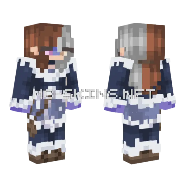 Water Tribe Sock Minecraft skin, front and back