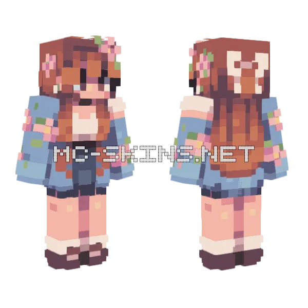 Waterlily Rce Minecraft skin, front and back