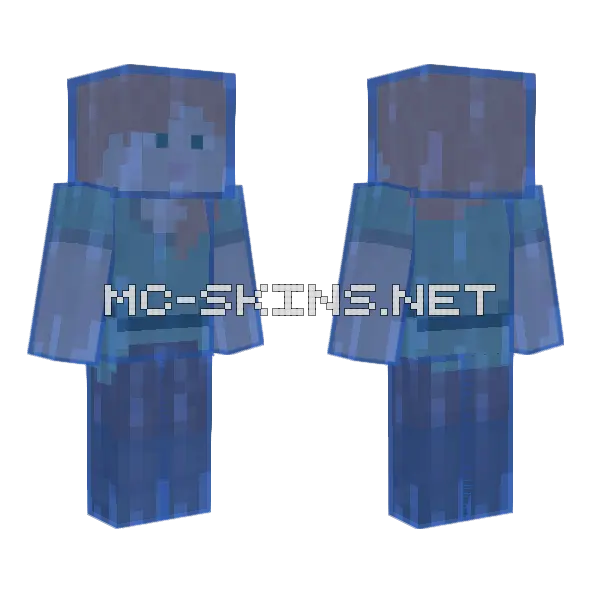 Waterlogged Alex FX Minecraft skin, front and back