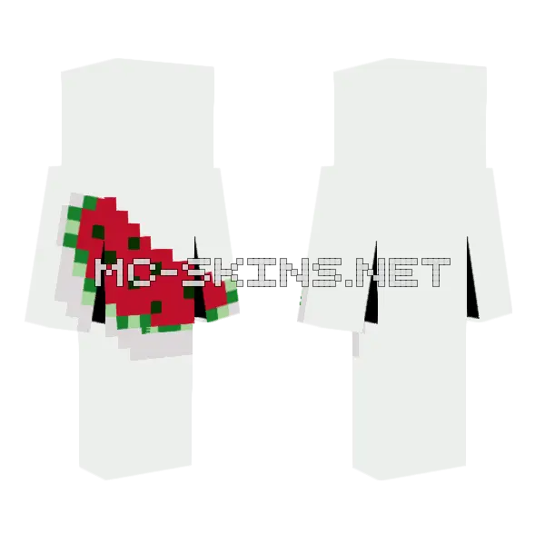 Watermelon Army Minecraft skin, front and back