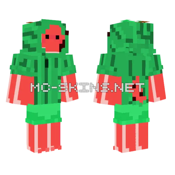Watermelon Character, front and back