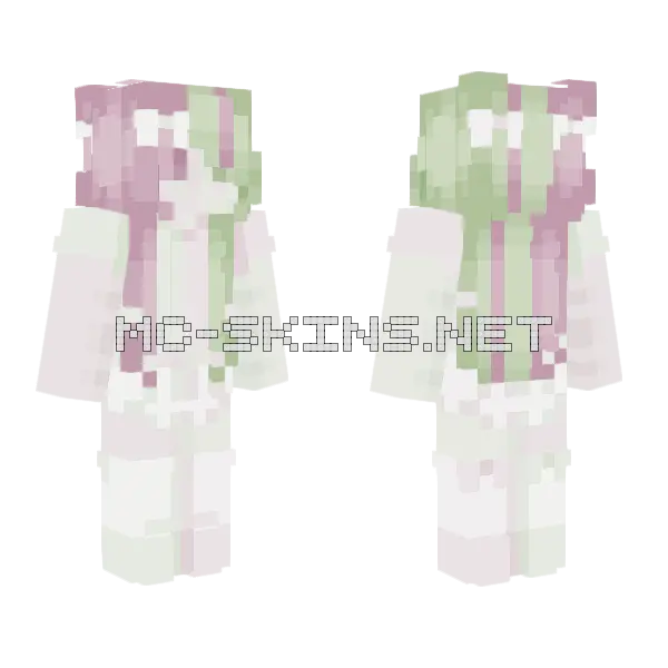 Watermelon Sugar Draft 01 Minecraft skin, front and back
