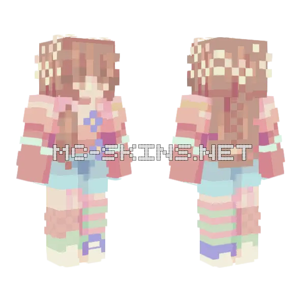 Watermelon Trickling Mouth Minecraft skin, front and back