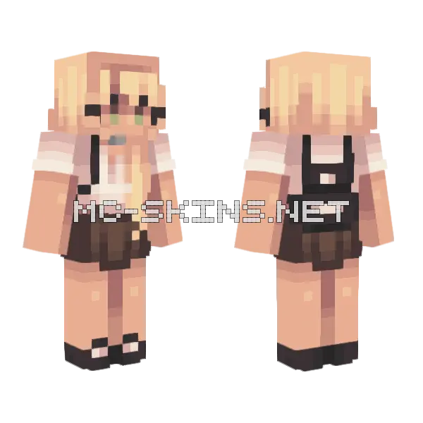Wave Froth Minecraft skin, front and back