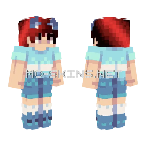 Waves Of Color Minecraft skin, front and back