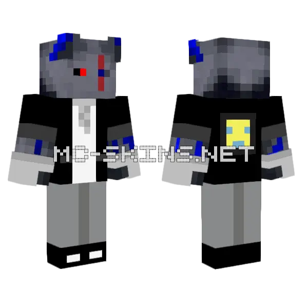 Wavesinger Bluechainwonder Sendaris Minecraft skin, front and back