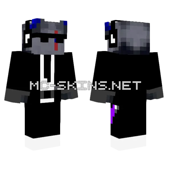 Wavesinger Bluechainwonder Sendaris Minecraft skin, front and back