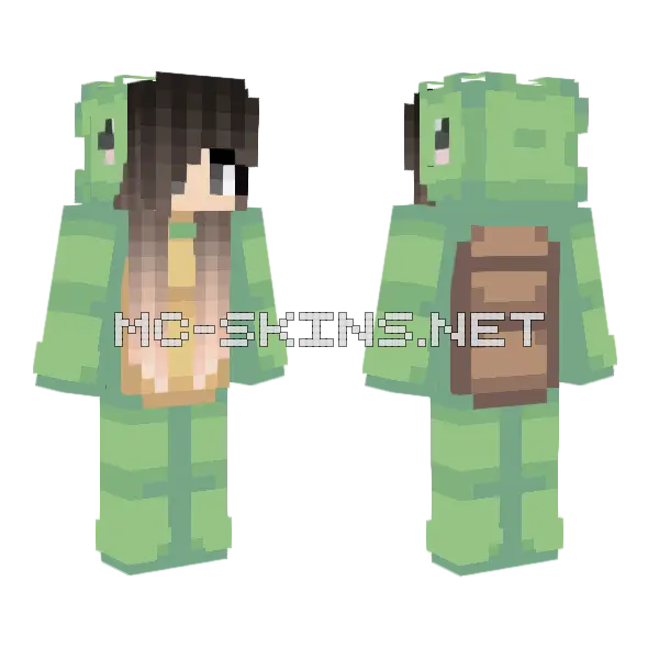 Waxi Minecraft skin, front and back