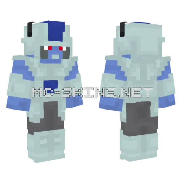 Wddwc Robot Minecraft skin, front and back