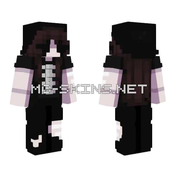 We Are Not In Love Minecraft skin, front and back