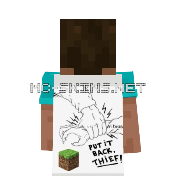 We need to save Minecraft from AI bros cape, outside and lining