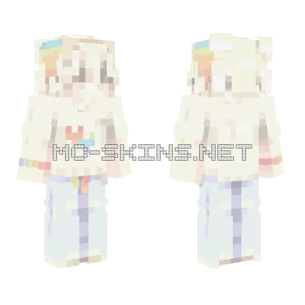 Wear With Pride Minecraft skin, front and back