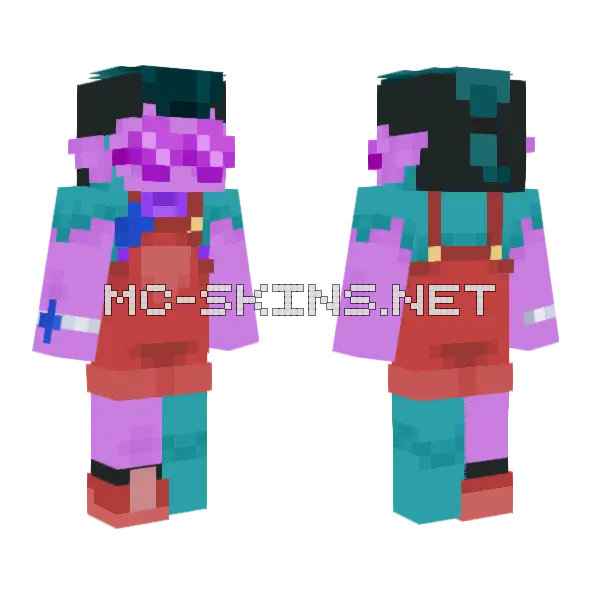 Wedding Exuvia Minecraft skin, front and back