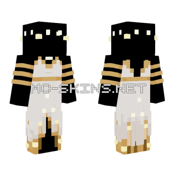 Wedding God Minecraft skin, front and back