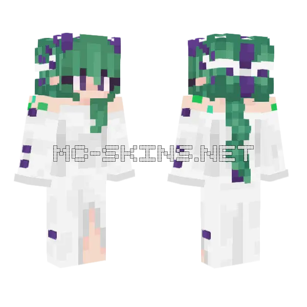 Wedding Stego Minecraft skin, front and back