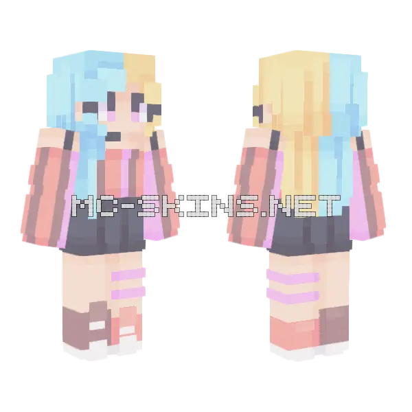 Weekends Skin Minecraft skin, front and back
