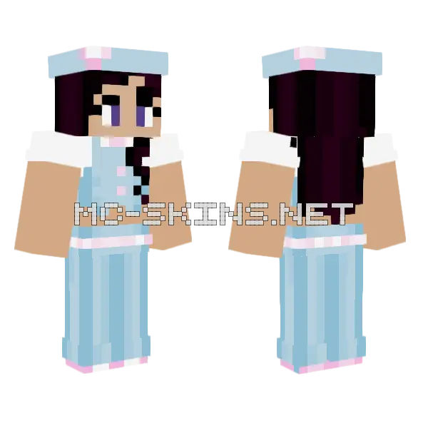 Wefwrgzedh Girl Minecraft skin, front and back
