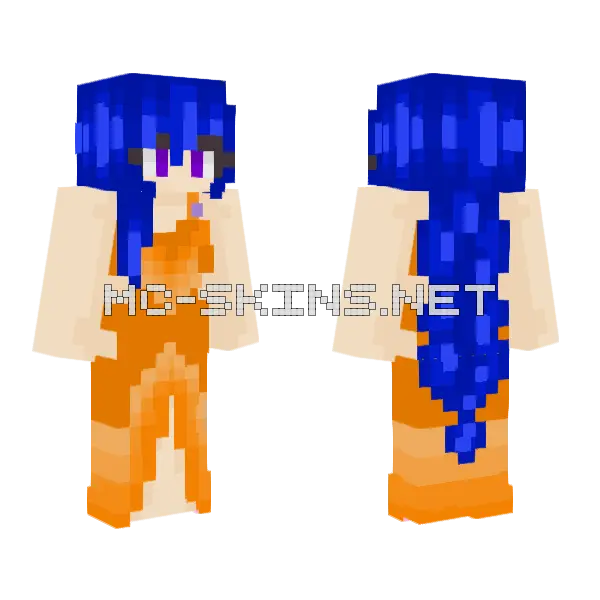 Weird Colors Tr2 Minecraft skin, front and back