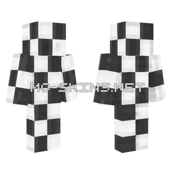 Weisser Admin Minecraft skin, front and back