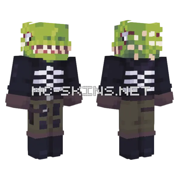 Welcome To Chaos Minecraft skin, front and back