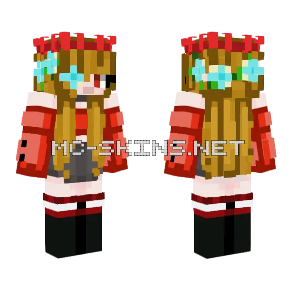 Welcome To Exitium Minecraft skin, front and back