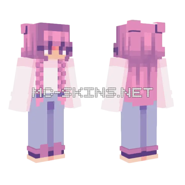 Welcome To The Dawn Caf Minecraft skin, front and back