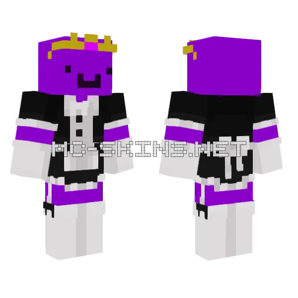 Wembuu Maid Minecraft skin, front and back