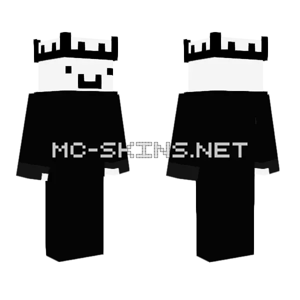 Wemmbu Ahh Skin Minecraft skin, front and back