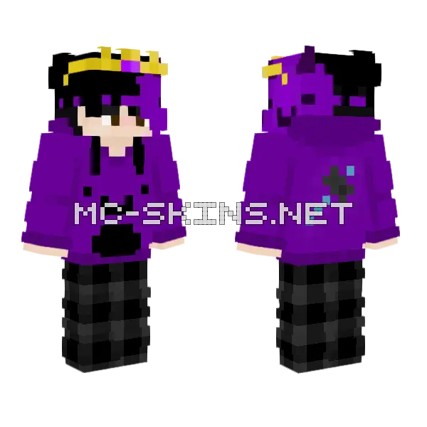 Wemmbu Alt Style Minecraft skin, front and back