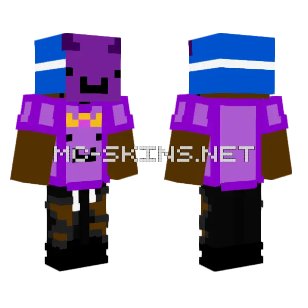 Wemmbu Monster Skin Minecraft skin, front and back