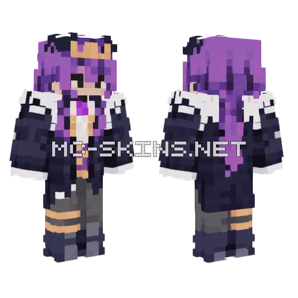 Wemmy Minecraft skin, front and back