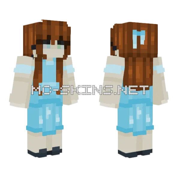 Wendy Collab w Rinyukari Minecraft skin, front and back