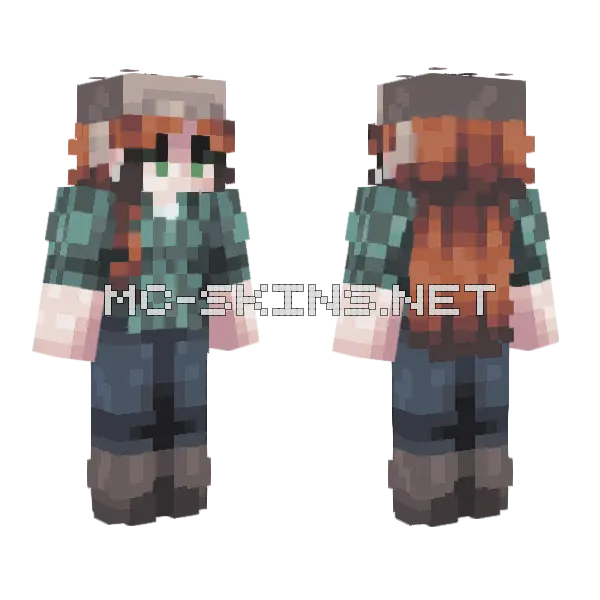 Wendy Corduroy Minecraft skin, front and back