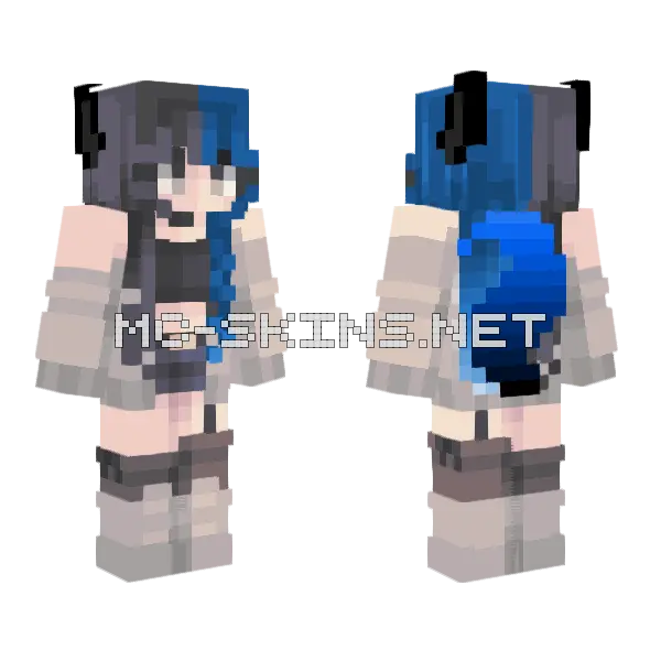 Werewolf Max Minecraft skin, front and back