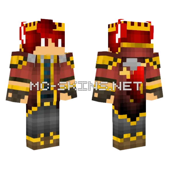 Werewolf Prince Minecraft skin, front and back