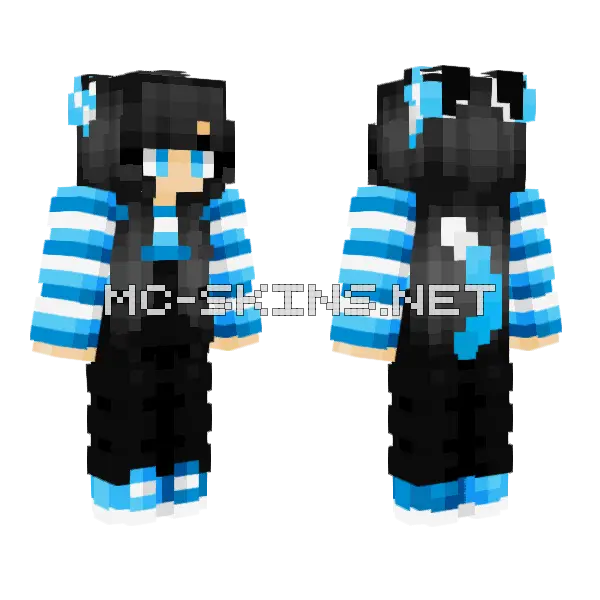 Werewolf Version Minecraft skin, front and back