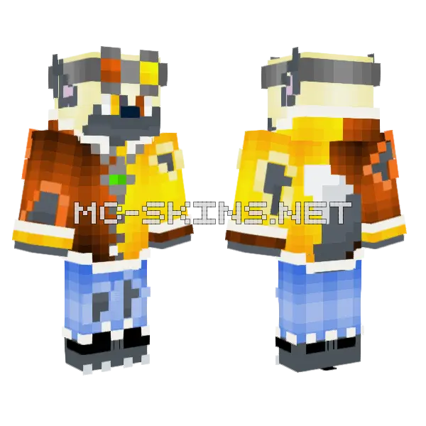 Werewolf Viking Minecraft skin, front and back