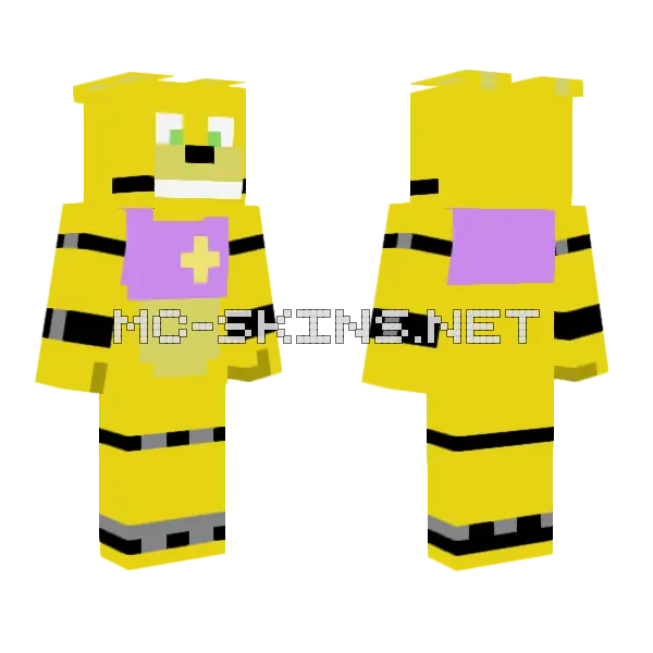Western Spring Bonnie Minecraft skin, front and back